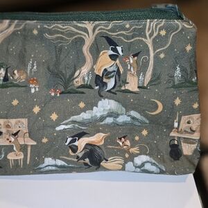 Whimsical Forest Animal Makeup Or Pencil Pouch